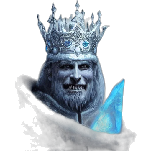 crown, face, mask, staff transparent PNG cut-out