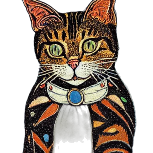 dress, jewelry, portrait, cat transparent PNG cut-out
