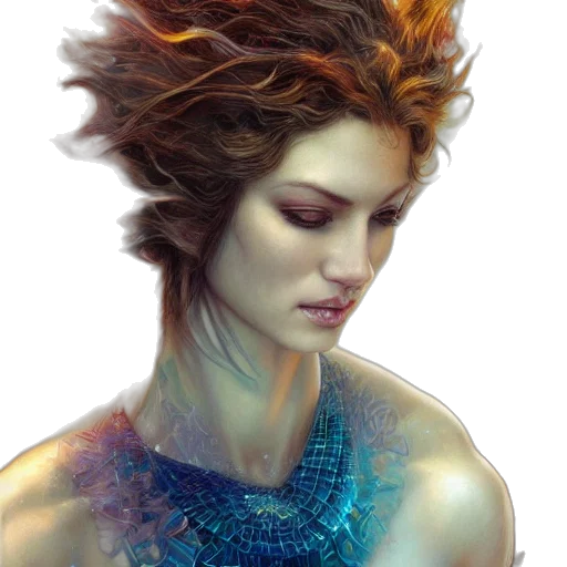 hair, jewelry, face, crown transparent PNG cut-out