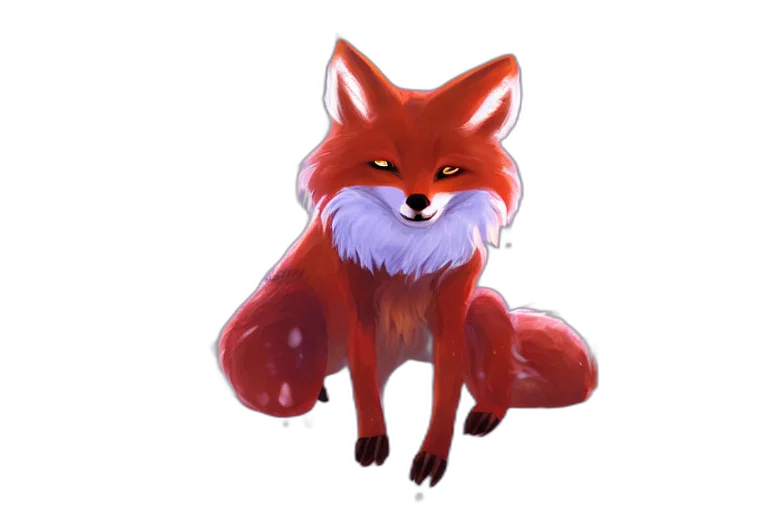 creature, animal, concept art, watercolor, pixel art, fantasy art, red, anthropomorphic transparent PNG cut-out
