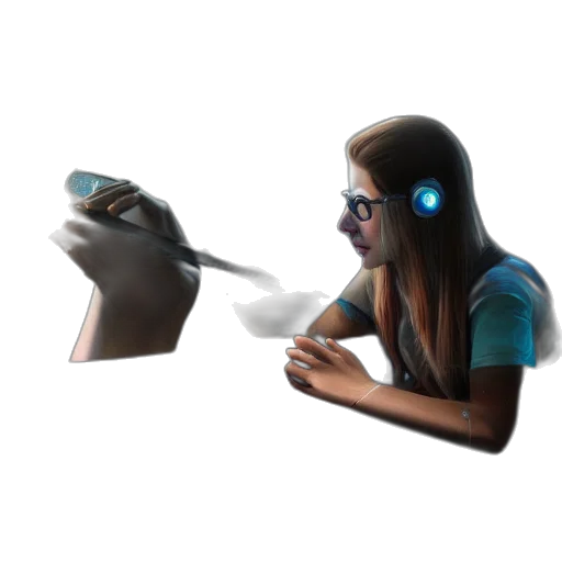 mask, staff, robot, face, concept art, vaporwave, 3d render, cyberpunk transparent PNG cut-out