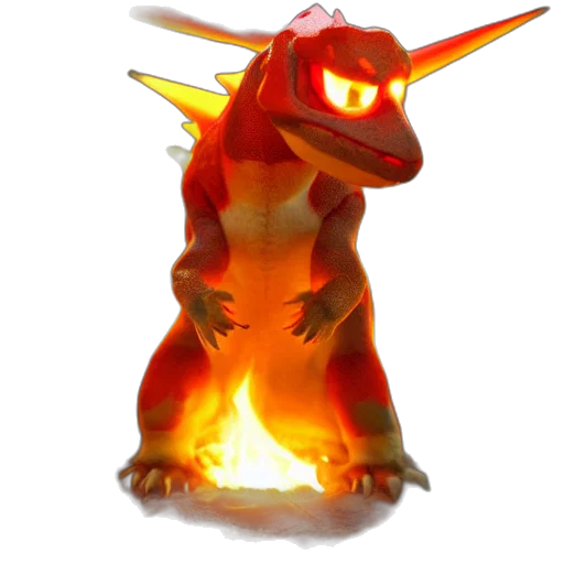 dragon, creature, animal, staff transparent PNG cut-out