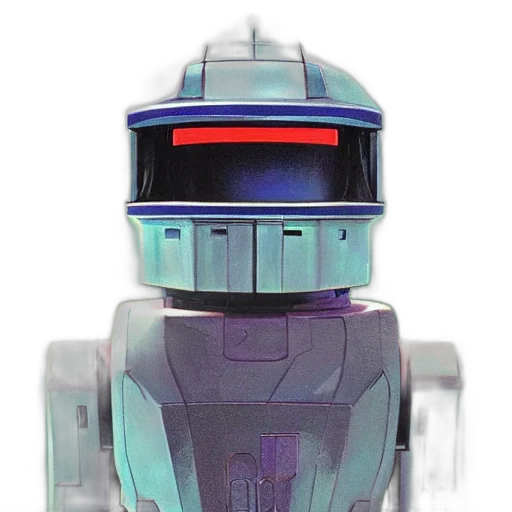 robot, vaporwave, concept art, 3d render, watercolor, indigo, gunpla, droid transparent PNG cut-out