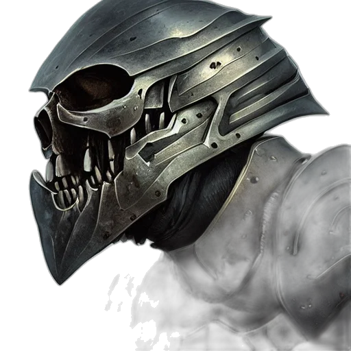 mask, face, robot, weapon, concept art, fantasy art, photorealistic, comic book art transparent PNG cut-out