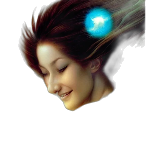 face, crown, hair, jewelry, photorealistic, fantasy art, concept art, oil painting transparent PNG cut-out