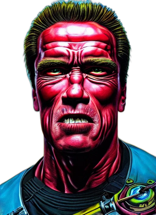 face, mask, comic book art, concept art transparent PNG cut-out