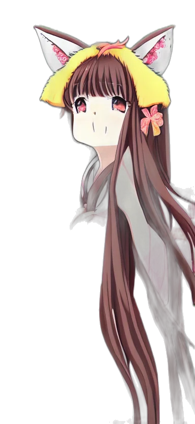 flower, face, staff, dress transparent PNG cut-out