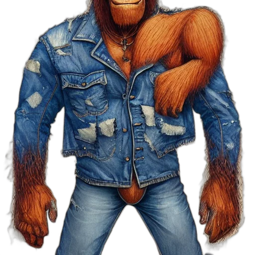 jacket, animal, creature, concept art transparent PNG cut-out