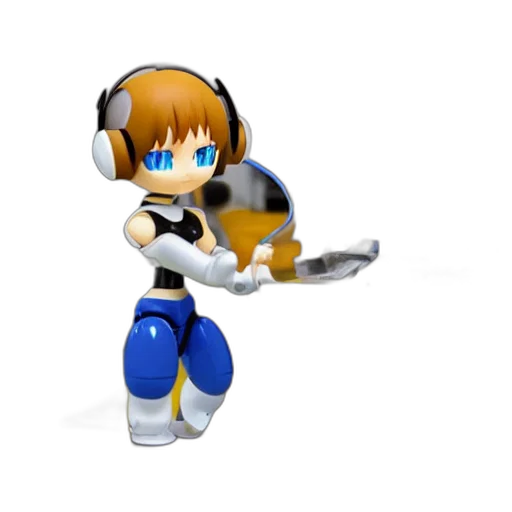 robot, weapon, staff, 3d render transparent PNG cut-out