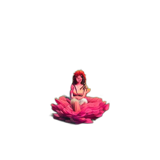 flower, dress, crown, jewelry transparent PNG cut-out