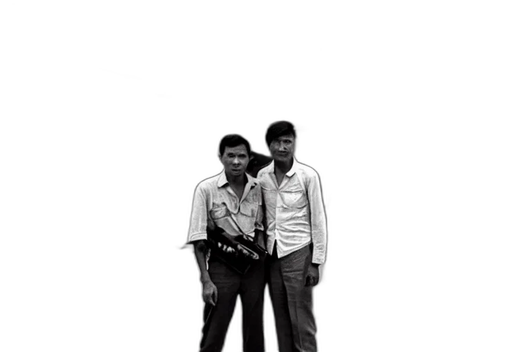 staff, jacket, weapon, shoes transparent PNG cut-out