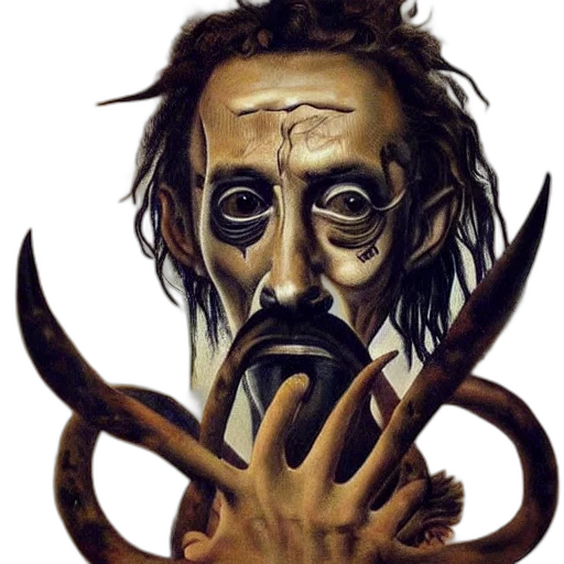 mask, face, staff, concept art, fantasy art, comic book art, photorealistic, crust transparent PNG cut-out