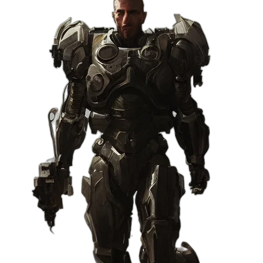 robot, weapon, concept art, fantasy art transparent PNG cut-out