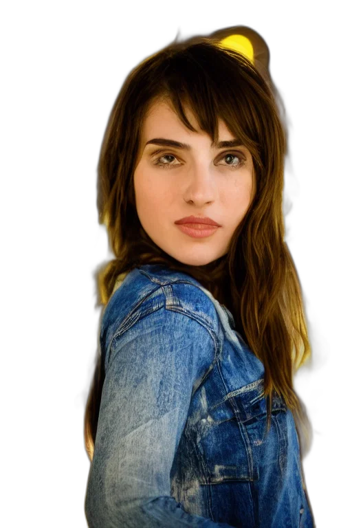 jacket, face, hair, jewelry, photorealistic, cartoon, oil painting, concept art transparent PNG cut-out