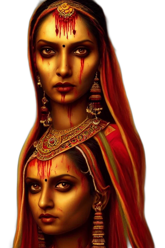 jewelry, face, photorealistic, oil painting, fantasy art, pencil sketch, red, epic transparent PNG cut-out