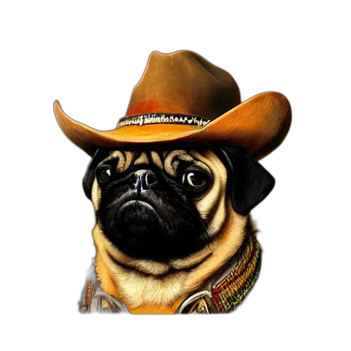 hat, animal, face, staff transparent PNG cut-out