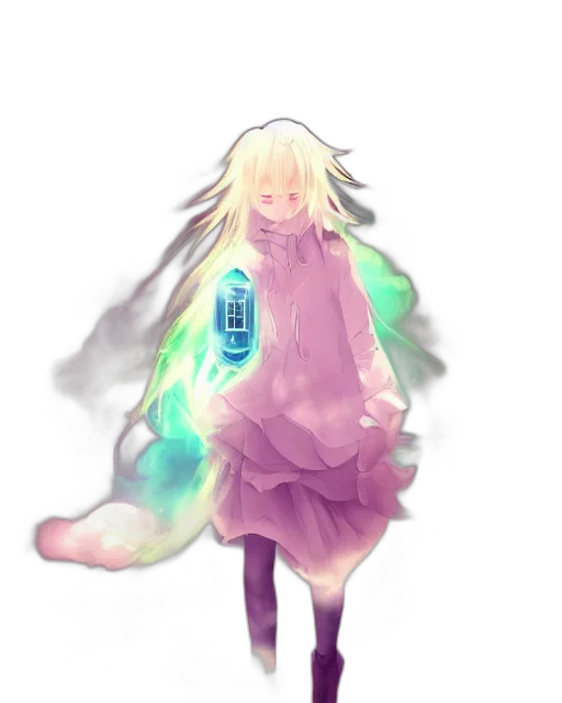 bottle, dress, robot, creature, watercolor, anime, concept art, pixel art transparent PNG cut-out