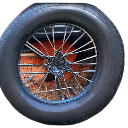 car, shoes, umbrella, weapon, 3d render, photorealistic, thief, tire transparent PNG cut-out
