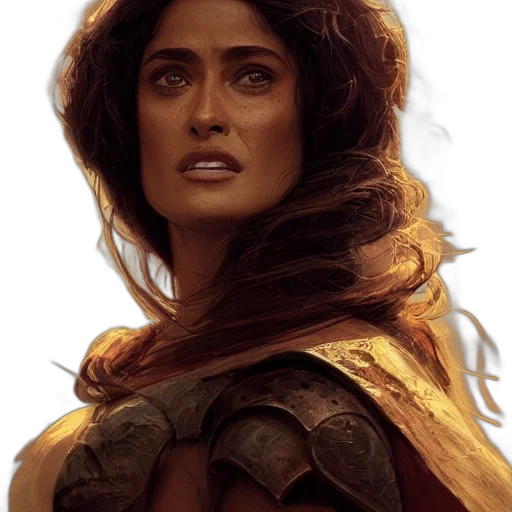 face, fantasy art, comic book art, concept art transparent PNG cut-out