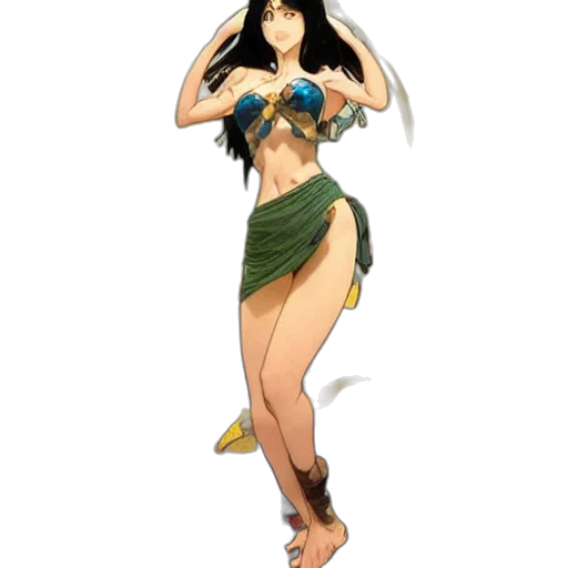 dress, concept art, fantasy art, comic book art transparent PNG cut-out