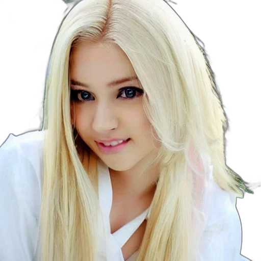 hair, face, anime, photorealistic transparent PNG cut-out