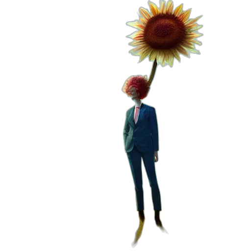 umbrella, staff, flower, crown, concept art, 3d render, photorealistic, pixel art transparent PNG cut-out