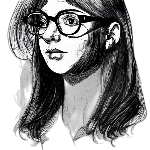 face, pencil sketch, cartoon, comic book art transparent PNG cut-out