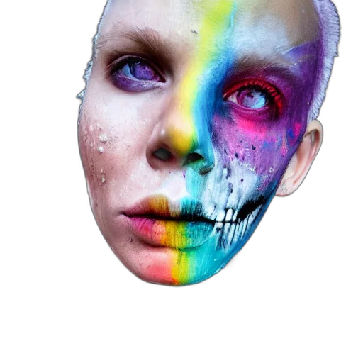 mask, face, robot, creature, photorealistic, concept art, cyberpunk, fantasy art transparent PNG cut-out