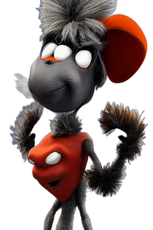 concept art, 3d render, cockroach, character transparent PNG cut-out