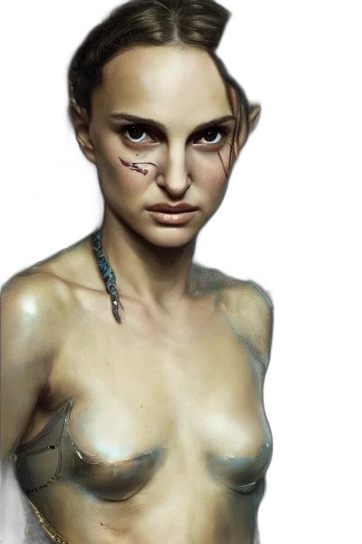 jewelry, face, photorealistic, fantasy art transparent PNG cut-out