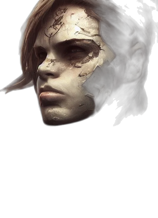 mask, face, creature, staff transparent PNG cut-out