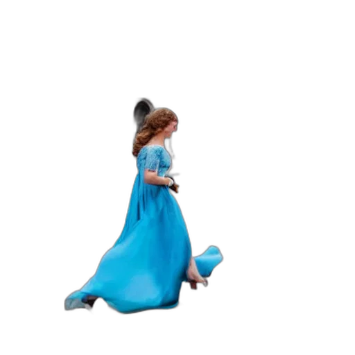 dress, shoes, umbrella, staff transparent PNG cut-out