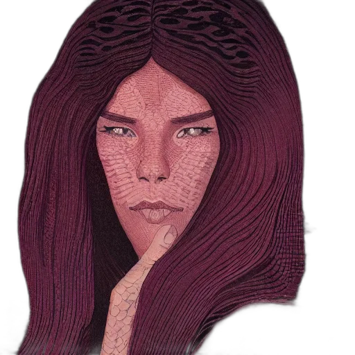 hair, face, mask, watercolor transparent PNG cut-out