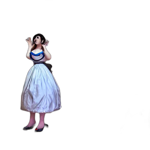 dress, concept art, 3d render, cartoon transparent PNG cut-out