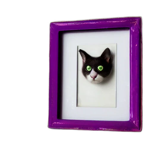 jewelry, face, animal, mask, photorealistic, 3d render, picture, frame transparent PNG cut-out