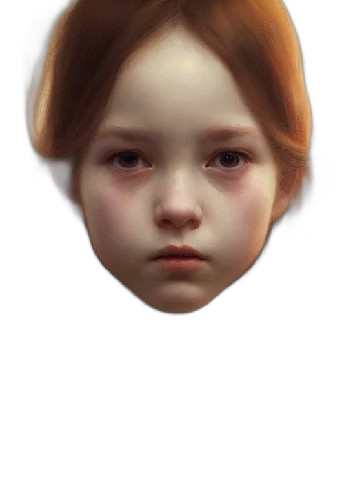 face, mask, creature, hair, photorealistic, 3d render, concept art, oil painting transparent PNG cut-out