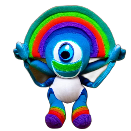 robot, staff, creature, mask, 3d render, concept art, stitch, alien transparent PNG cut-out