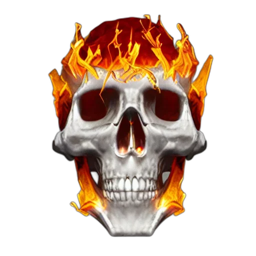 mask, face, pixel art, 3d render, concept art, fantasy art, fire, crystal transparent PNG cut-out