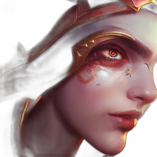 face, crown, mask, fantasy art, concept art, photorealistic, 3d render, golden transparent PNG cut-out