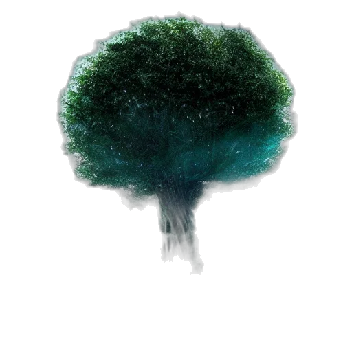 tree, crown, hair, hat, concept art, 3d render, photorealistic, fantasy art transparent PNG cut-out