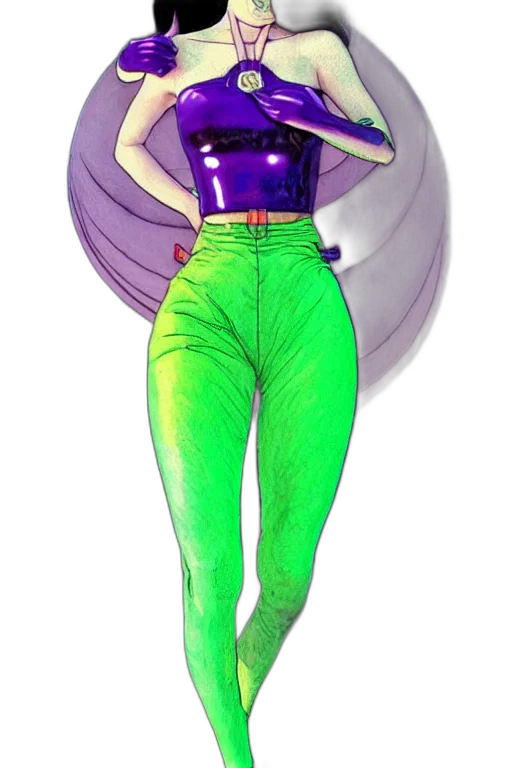 staff, concept art, vaporwave, pixel art transparent PNG cut-out