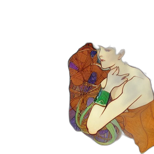 jewelry, bottle, dragon, flower, watercolor, concept art, fantasy art, pixel art transparent PNG cut-out