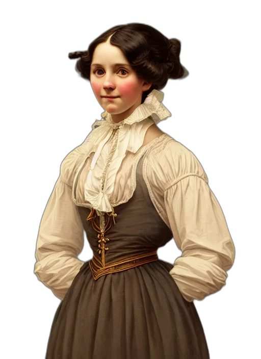 dress, face, staff, jacket, photorealistic, oil painting, concept art, pixel art transparent PNG cut-out