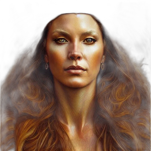 face, hair, crown, jewelry transparent PNG cut-out