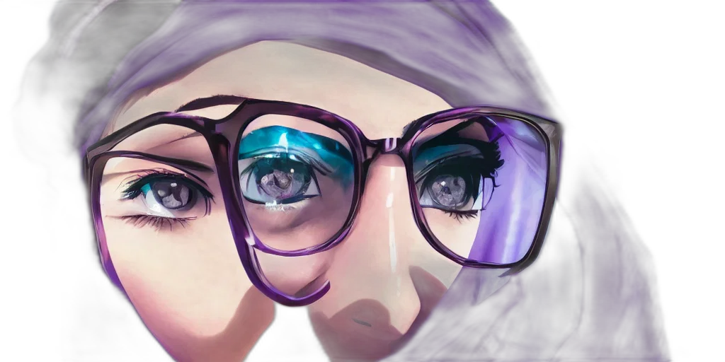 face, photorealistic, 3d render, anime transparent PNG cut-out
