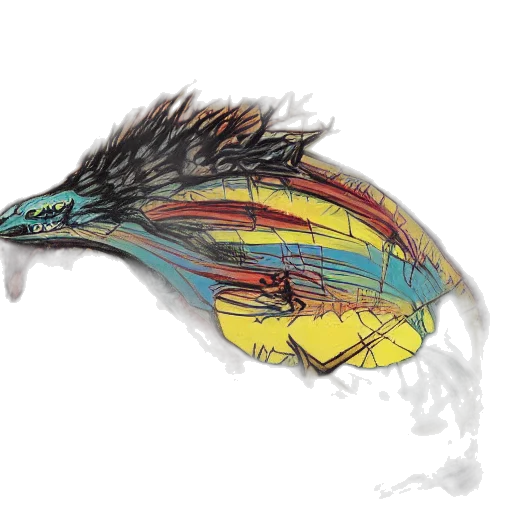 dragon, hair, creature, animal transparent PNG cut-out