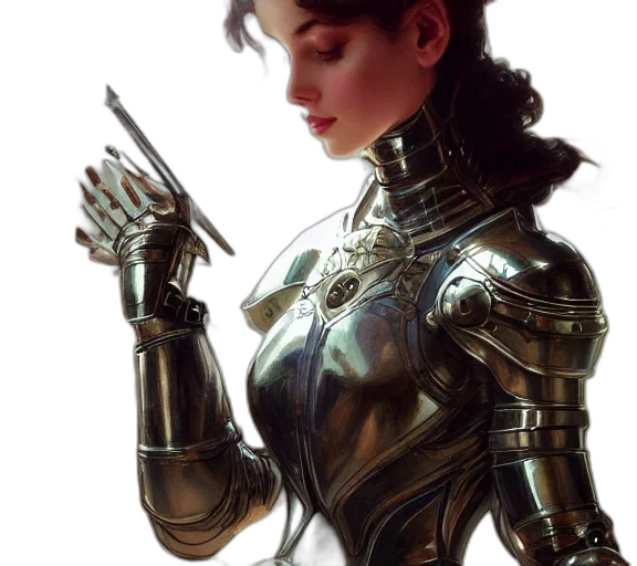 sword, robot, weapon, jewelry, concept art, fantasy art, comic book art, cyberpunk transparent PNG cut-out