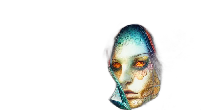 mask, face, robot, creature transparent PNG cut-out