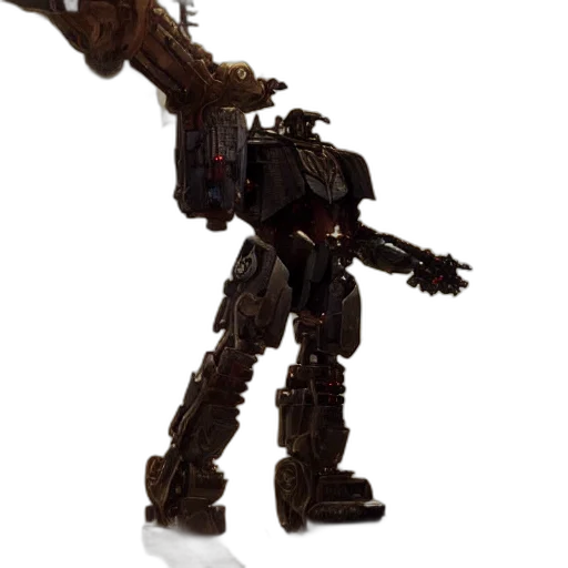 robot, weapon, staff, creature transparent PNG cut-out