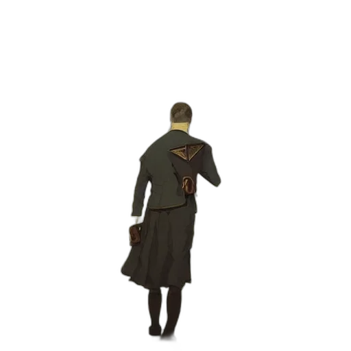 staff, jacket, dress, weapon transparent PNG cut-out